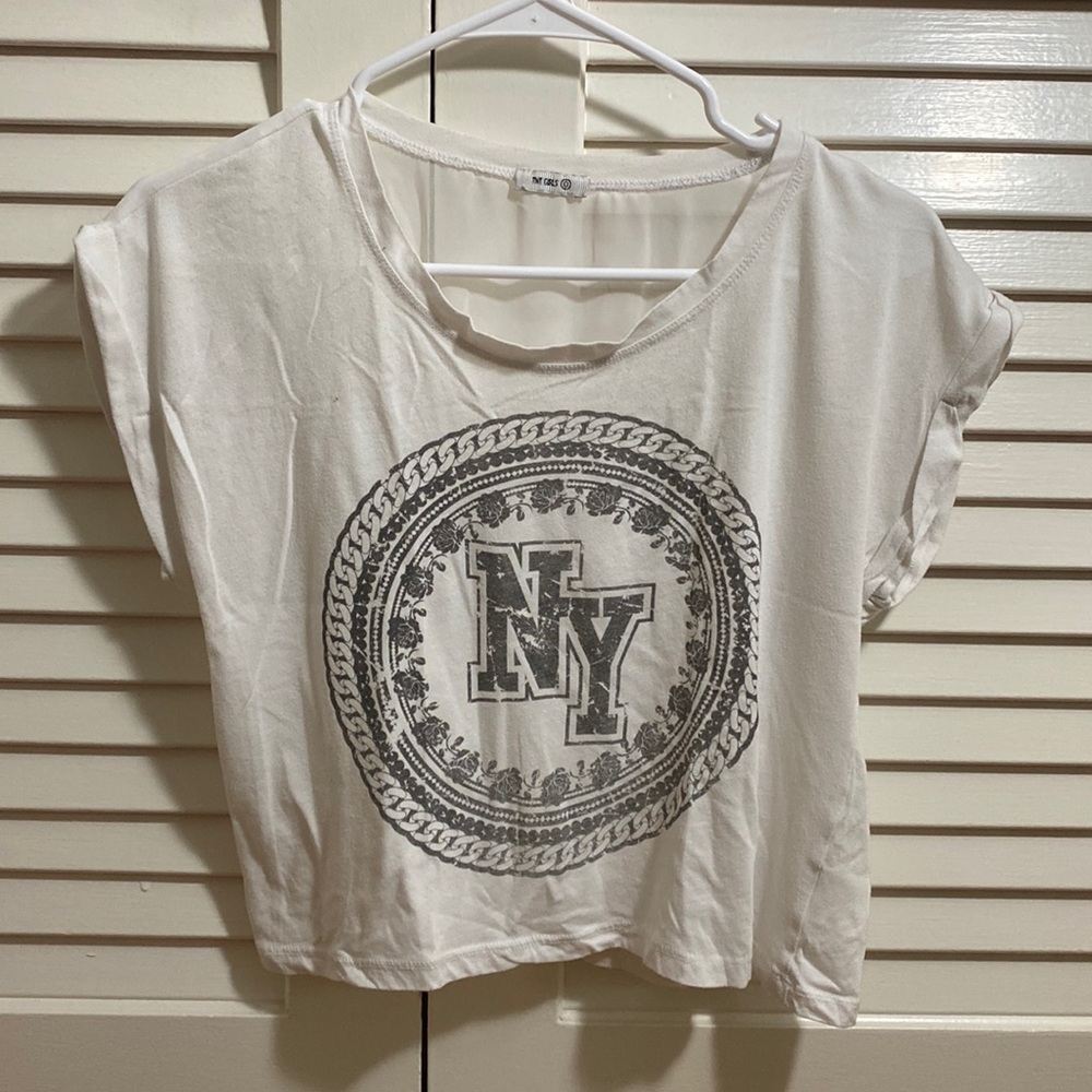 TNT GIRLS white crop top